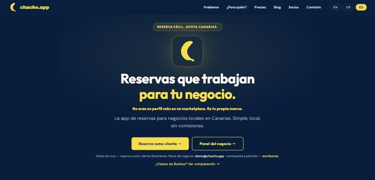 chacho.app - Reservas locales sin comisión